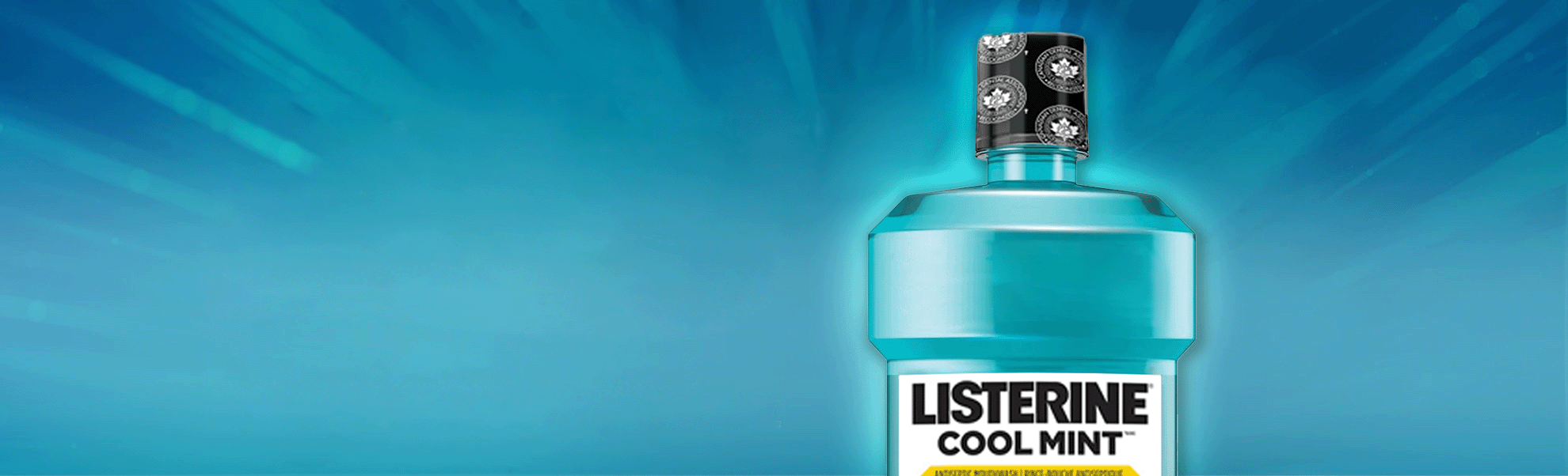 Listerine Cool Mint Antiseptic Mouthwash bottle