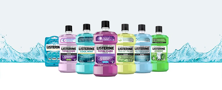 Family shot of LISTERINE® products